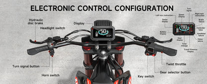Qronge X1 Spark M Electric Dirt Bike | 4500W | 60V | Long Range